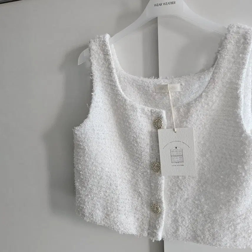 [BUNJANG] Wearweather Odd Tweed Vest / 웨어웨더 오드트위드 베스트