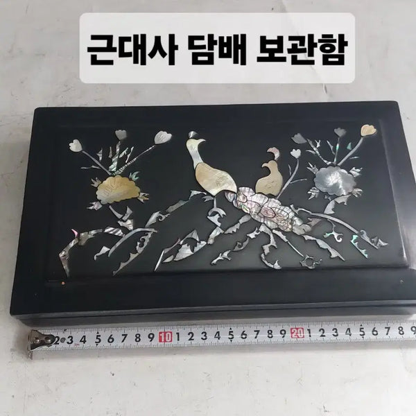 [BUNJANG] Korean Mother-of-Pearl Lacquerware Storage Box / 근대사  자개  보관함-  수집용. 소품용