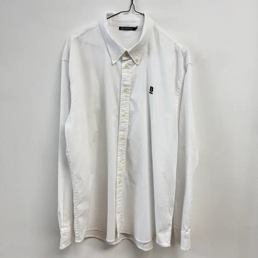 [BUNJANG] BENSIMON White Oxford Button-Down Shirt XXXL / 벤시몽 BENSIMON 화이트 옥스포드 버튼다운 셔츠 115 JS68