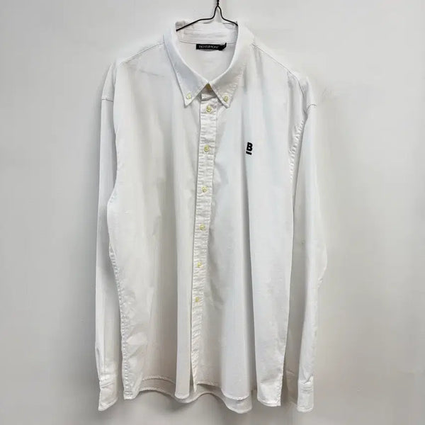 [BUNJANG] BENSIMON White Oxford Button-Down Shirt XXXL / 벤시몽 BENSIMON 화이트 옥스포드 버튼다운 셔츠 115 JS68