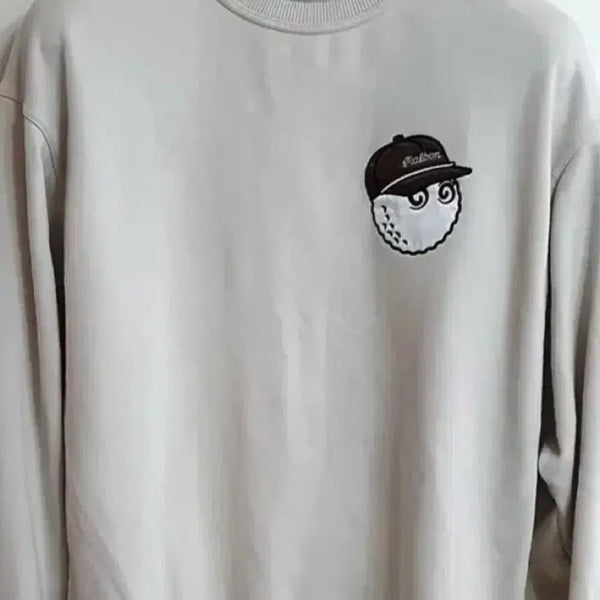 [BUNJANG] Malbon Light Grey Sweatshirt M (Fits 100) / 말본 맨투맨(정품)