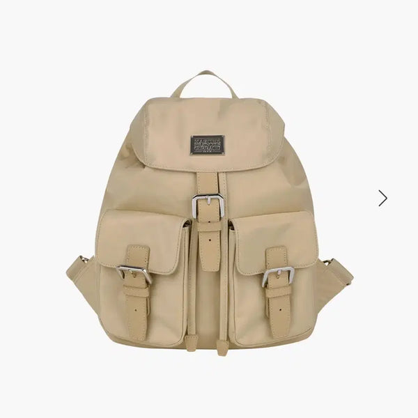 [BUNJANG] Marithe Francois Girbaud Classic Logo Small Backpack Beige / (새상품) 마리떼 클래식 로고 스몰 백팩 베이지