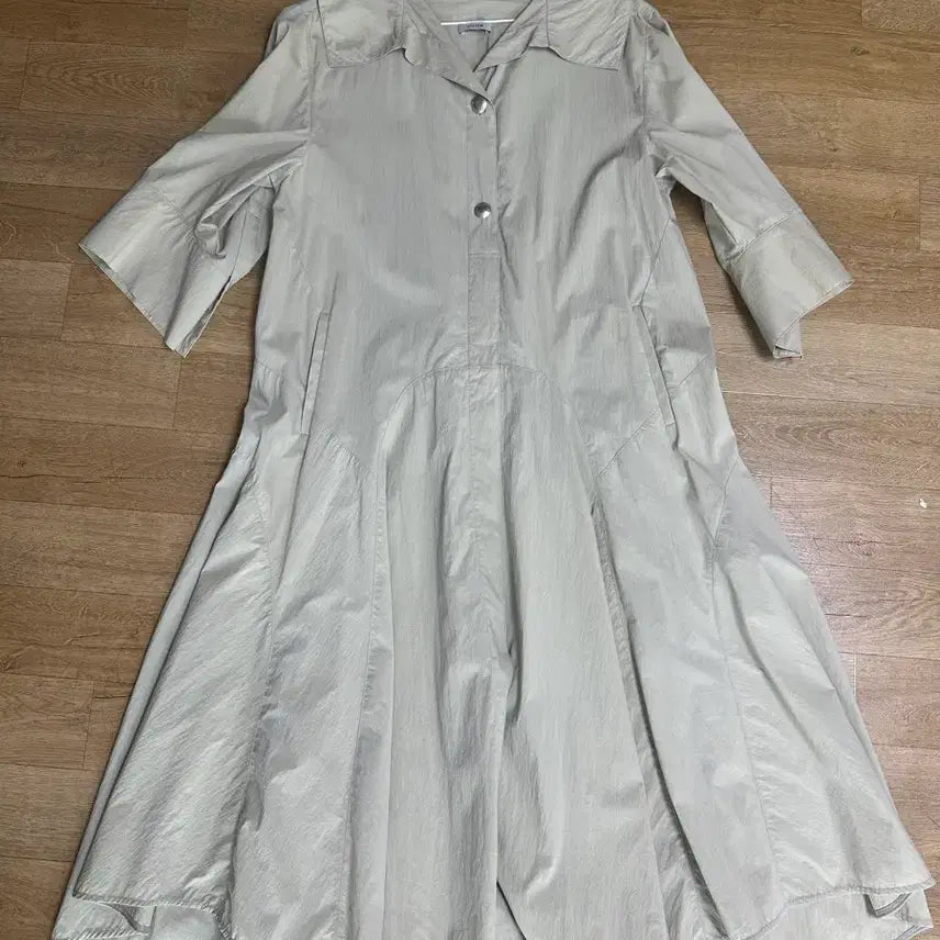 [BUNJANG] SYSTEM 7-Sleeve Linen Blend Dress / 시스템 바스락칠부소매 원피스
