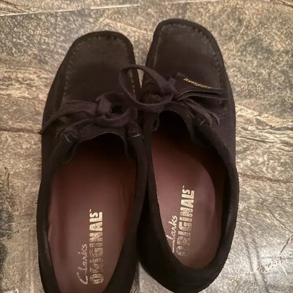 [BUNJANG] Clarks Wallabee Black Suede Loafers / 클락스 왈라비 블랙