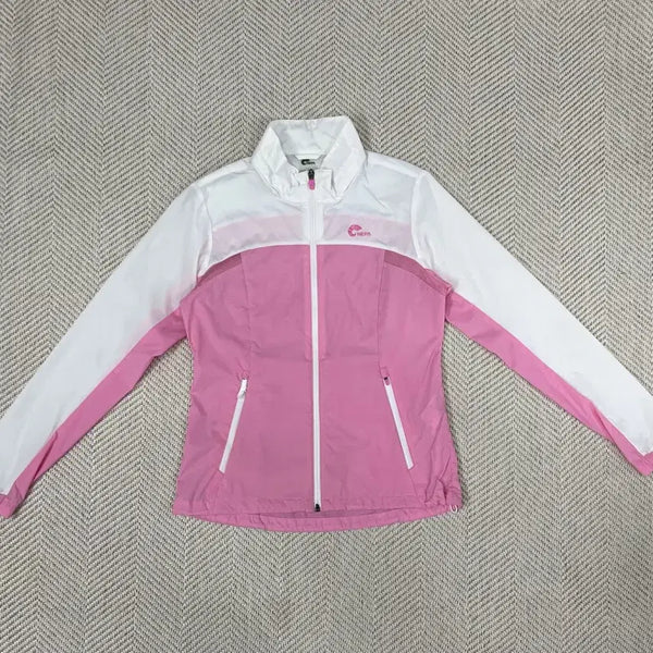 [BUNJANG] Nepa Women's Windbreaker Jacket Pink/White Size 90 / 네파 여성 핑크/화이트 바람막이 90