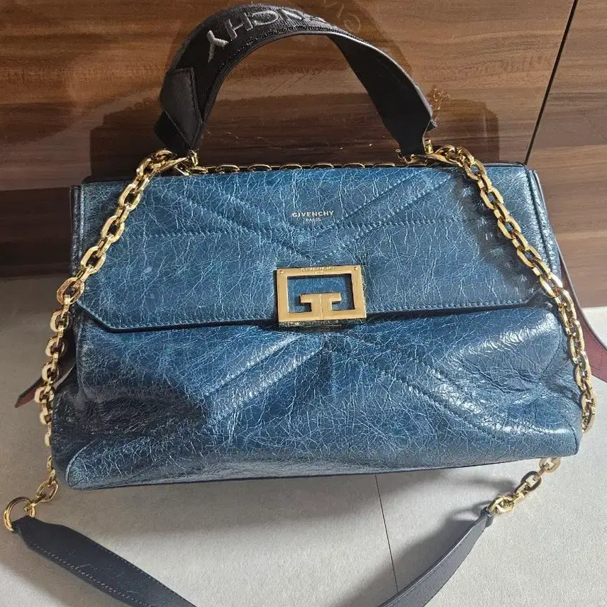 [BUNJANG] Givenchy Medium Shoulder Bag Blue / 지방시백 블루 숄더백 블루