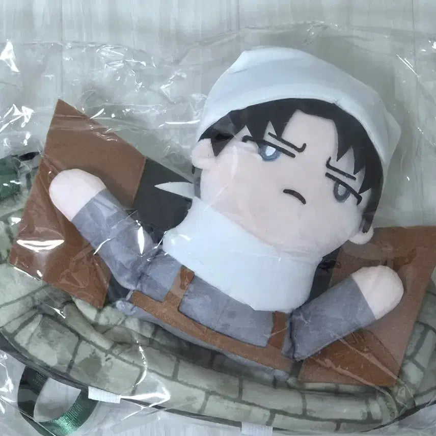 [BUNJANG] Attack on Titan Levi Plush Tissue Case / 진격의거인 청소리바이 누이 티슈케이스 인형
