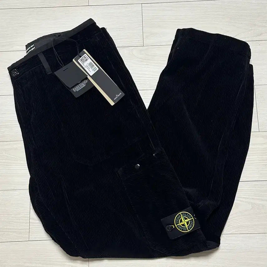 [BUNJANG] Stone Island Organic Corduroy Pants Black / 스톤아일랜드 오가닉 코듀로이 팬츠 34(33-35) 새상품
