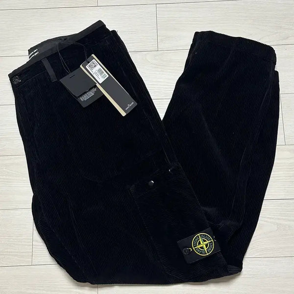 [BUNJANG] Stone Island Organic Corduroy Pants Black / 스톤아일랜드 오가닉 코듀로이 팬츠 34(33-35) 새상품