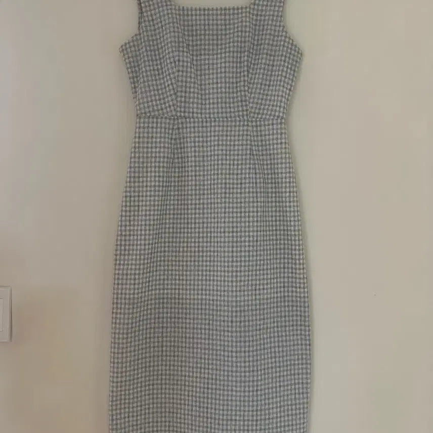 [BUNJANG] Checkered Square Neck Dress / (새상품) 체크 원피스