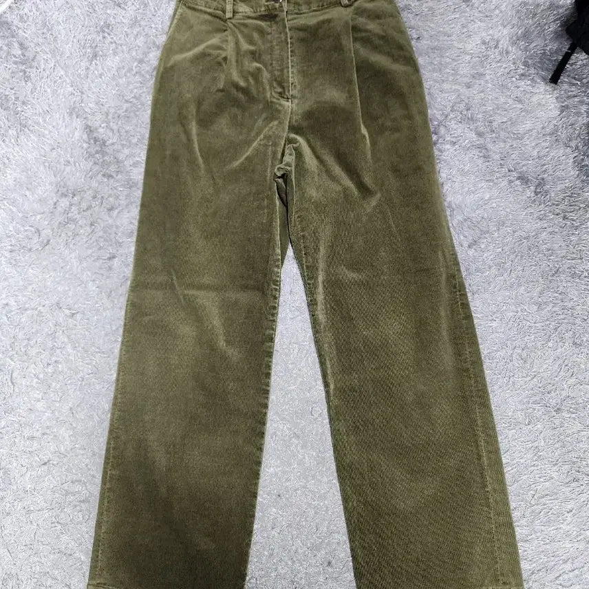 [BUNJANG] Henry Cotton Corduroy Pants Khaki 26 / 헨리코튼 코듀로이 바지 핀턱 팬츠 카키 26