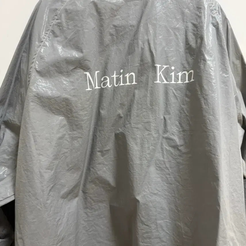 [BUNJANG] Matin Kim Coated Jumper, Dark Grey / 정품 마뗑킴 코팅점퍼 진그레이