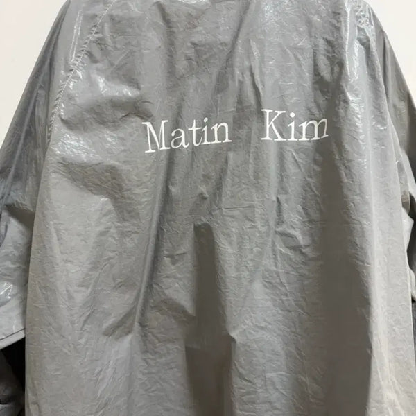 [BUNJANG] Matin Kim Coated Jumper, Dark Grey / 정품 마뗑킴 코팅점퍼 진그레이