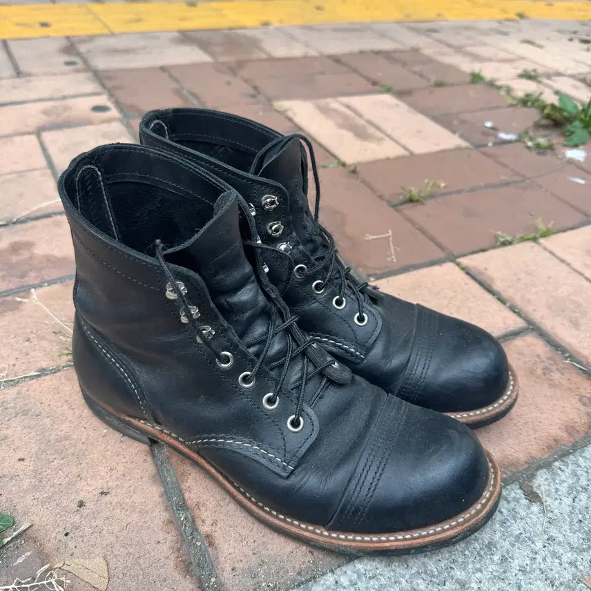 [BUNJANG] Red Wing Iron Ranger 8084 Black Harness Leather Boots / 레드윙 아이언레인저 8084 블랙하니스