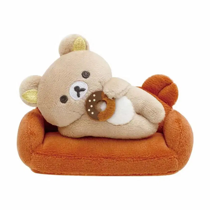 [BUNJANG] Rilakkuma Home Cafe Theme Donut Sofa Tenori Plush / (새상품) 리락쿠마 홈카페 테마 도넛 소파 테노리