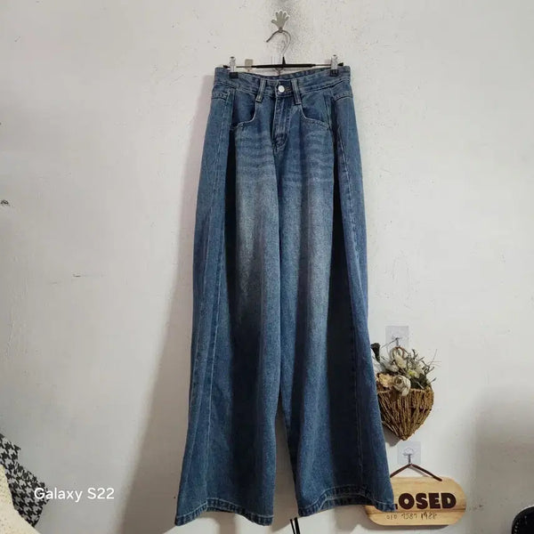 [BUNJANG] Wide Denim Pants / 청바지 와이드 데님 팬츠