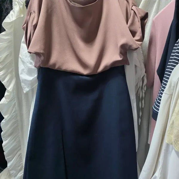 [BUNJANG] Misha Colorblock Midi Dress / 미샤원피스