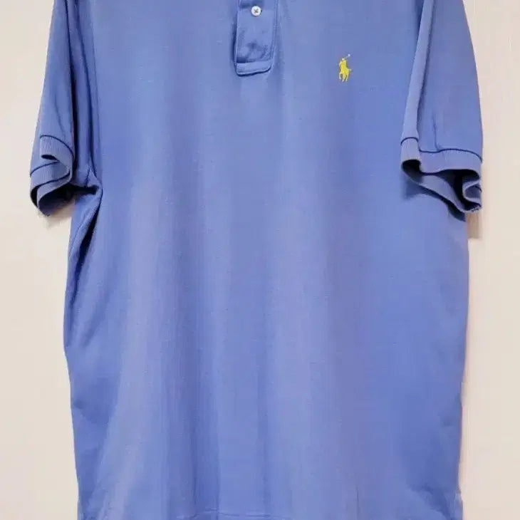 [BUNJANG] Polo Ralph Lauren Blue T-Shirt Size M / 폴로 랄프로렌 블루 카라티 M