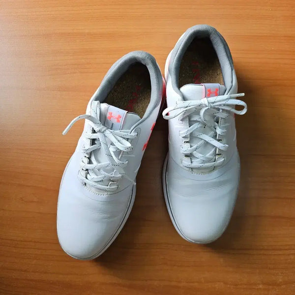 [BUNJANG] Under Armour Golf Shoes White Leather / 언더아머 골프화 흰색