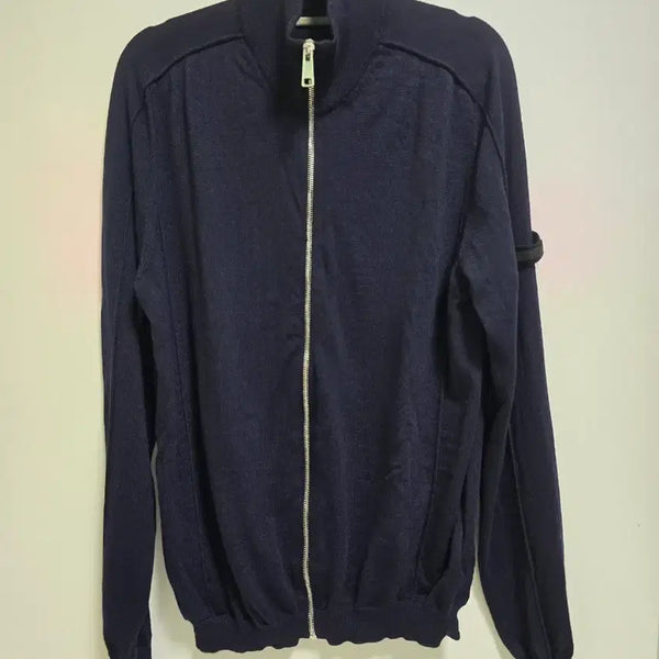 [BUNJANG] Prada Men's Knit Full Zip Jacket Navy Size 52 / 프라다 남성 니트 집업 52 운포