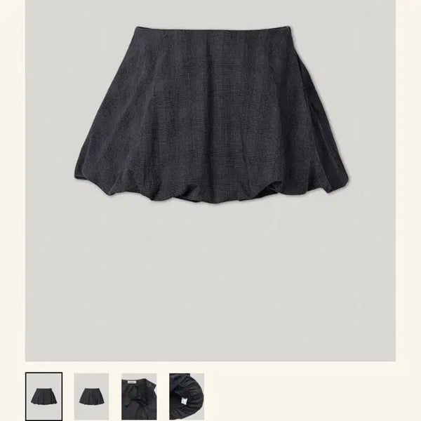[BUNJANG] Smooth Mood Soli Bubble Skirt Check Navy Size 2 / (2, 새상품) 스무드무드 솔리 버블 스커트 체크 네이비