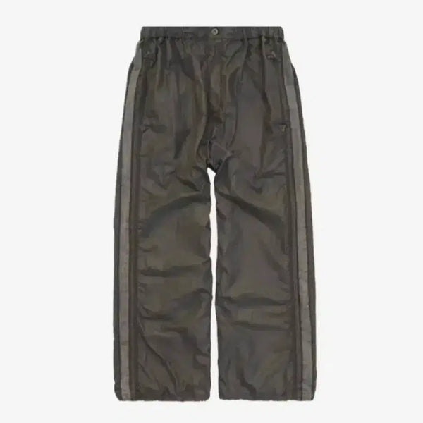 [BUNJANG] Polyteru Glossy Track Pants Khaki Grey / [3] 폴리테루 글로시 트랙 팬츠 카키 그레이