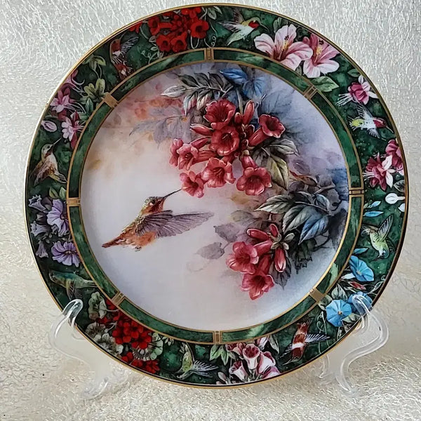 [BUNJANG] Lena Liu Hummingbird Decorative Plate / 레나 리우 허밍버드 장식접시