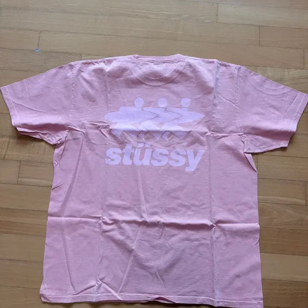 [BUNJANG] Stussy Surfwork Pigment Dye T-Shirt Coral / 스투시 서프워크 피그먼트 다잉 티셔츠 코랄