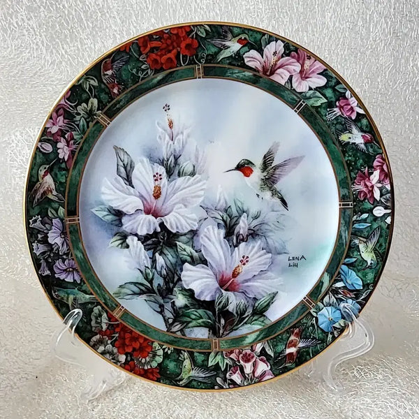 [BUNJANG] Lena Liu Hummingbird Decorative Plate / 레나 리우 허밍버드 장식접시
