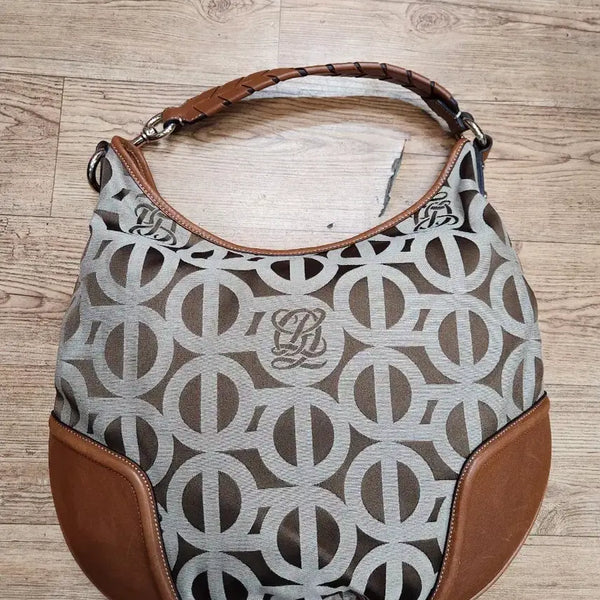 [BUNJANG] Louis Quatorze Brown Pattern Shoulder Bag / 루이까또즈 숄더백 브라운 패턴