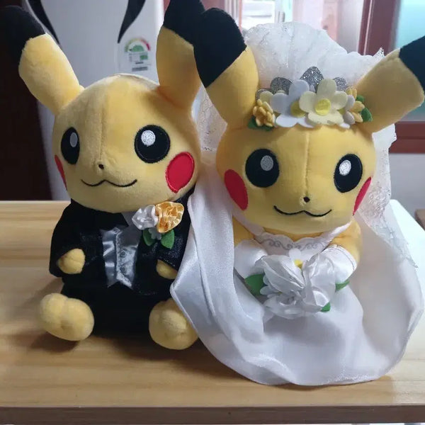 [BUNJANG] Pokemon Pikachu Wedding Doll Set / 포켓몬 피카츄 웨딩 인형 세트