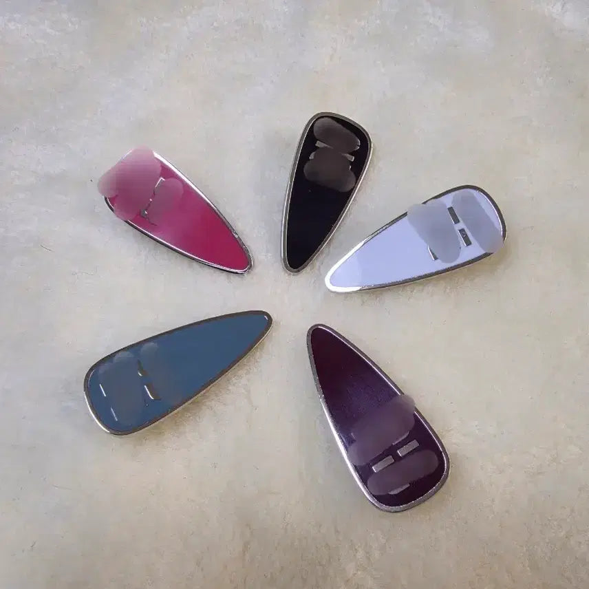 [BUNJANG] Hair Claw Clips (Set of 5) / 미 집게핀
