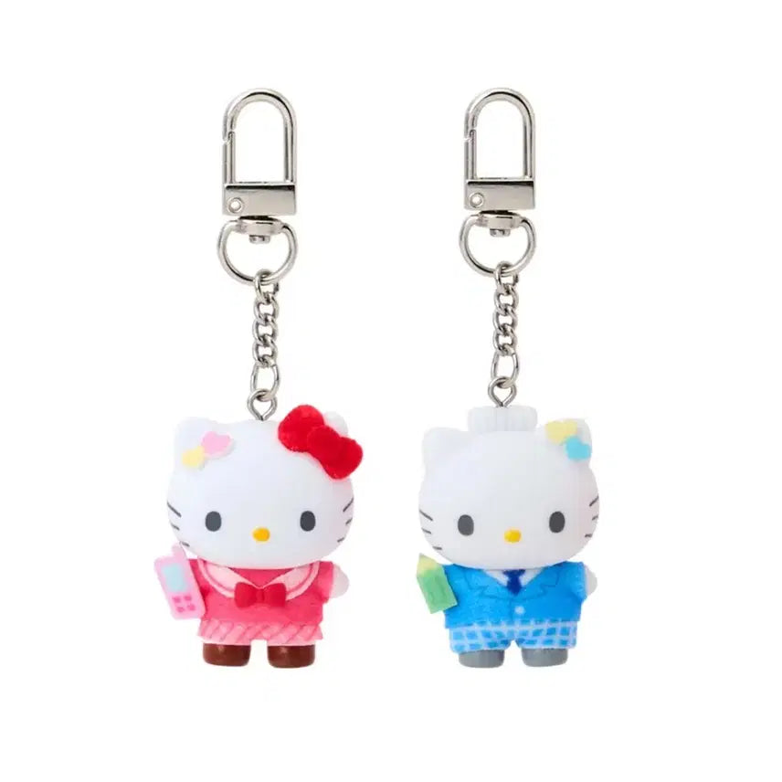 [BUNJANG] Sanrio Chibi-Tomo School Uniform Hello Kitty & Dear Daniel Keychain Set / [미개봉 세트] 산리오 치비토모 교복 헬로키티+디어다니엘