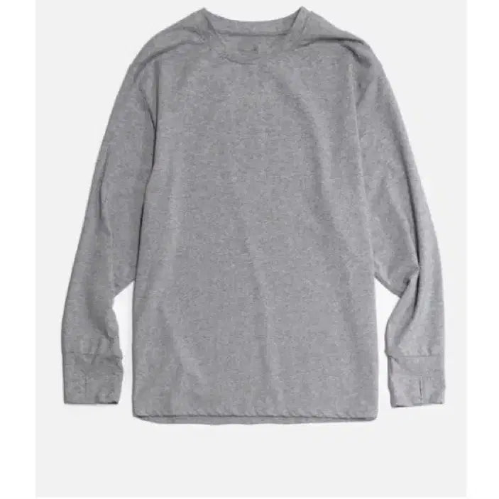 [BUNJANG] GoNak Finger Hole Long Sleeve Melange Grey / (2) 고낙 핑거홀 롱슬리브 멜란지 그레이