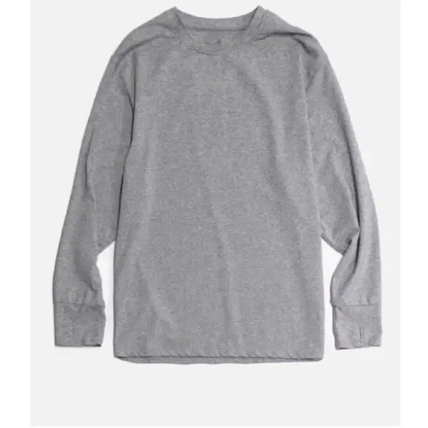 [BUNJANG] GoNak Finger Hole Long Sleeve Melange Grey / (2) 고낙 핑거홀 롱슬리브 멜란지 그레이