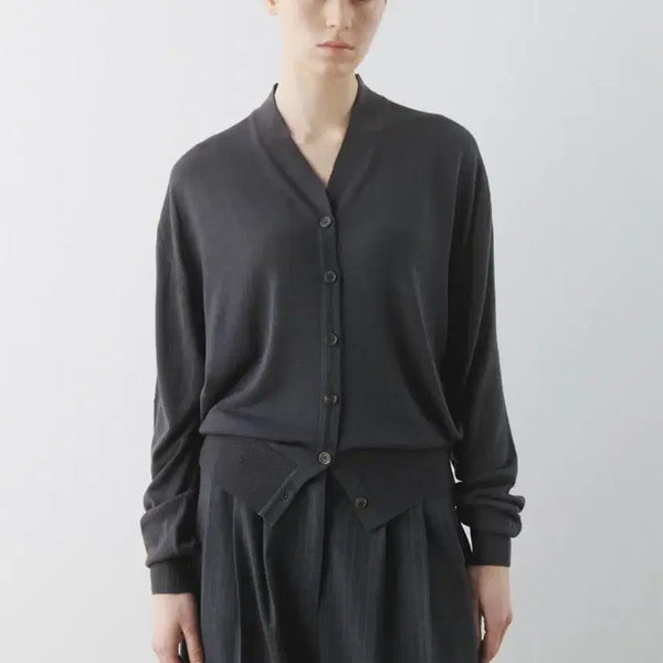 [BUNJANG] Soft Shawl Collar Cardigan / 문달 Soft Shawl Collar Cardigan