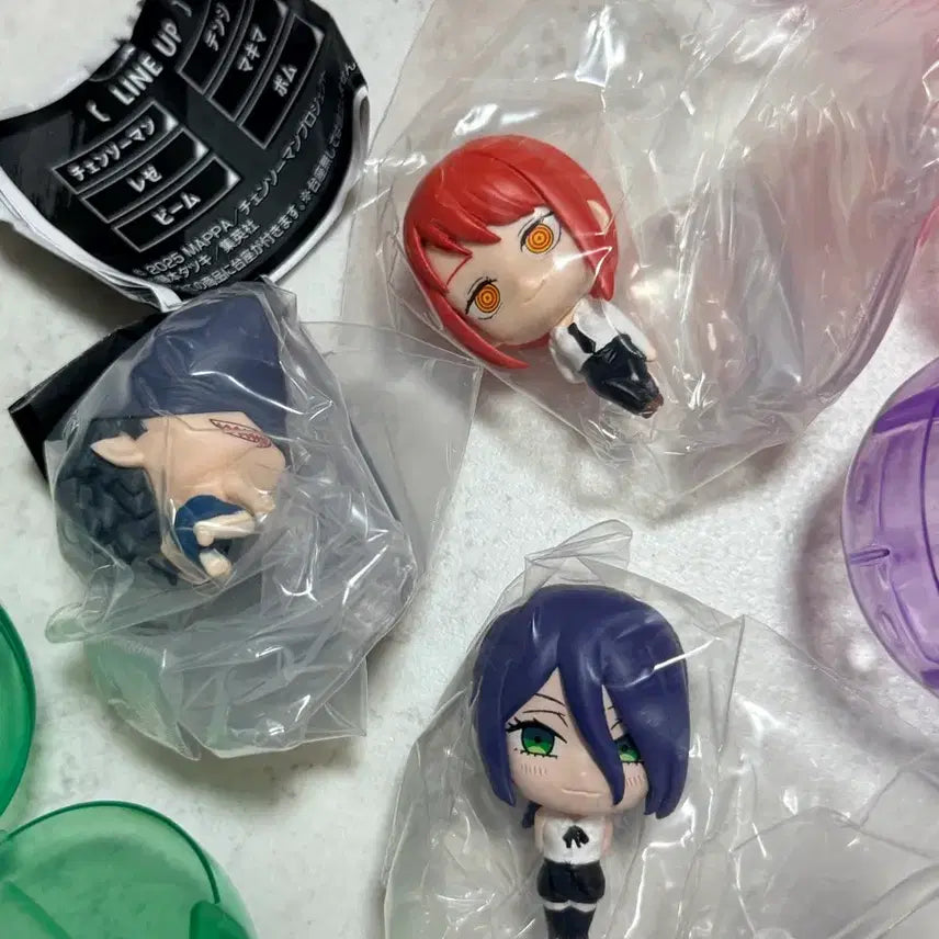 [BUNJANG] Chainsaw Man Standing Gacha Figure Set of 3 / 체인소 맨 피규어 스탠딩가챠 3종
