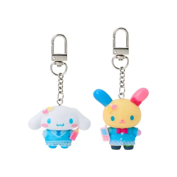 [BUNJANG] Sanrio Chibi-tomo Uniform Usahana + Cinnamonroll Keyring Set (Sealed) / [미개봉 세트] 산리오 치비토모 교복 우사하나+시나모롤 키링 세트