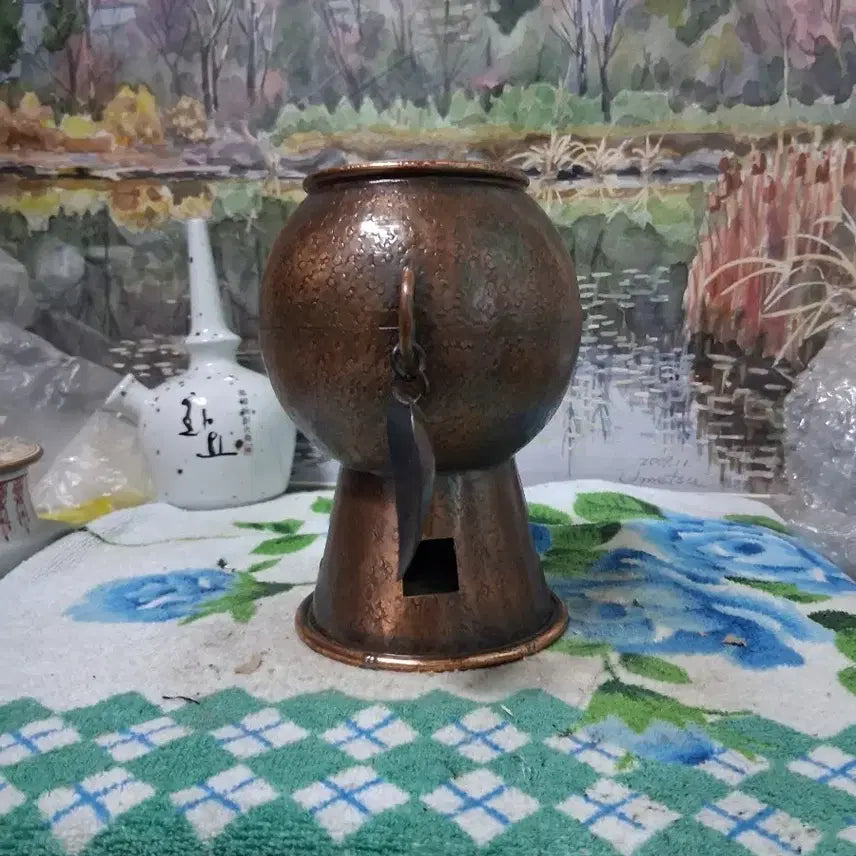 [BUNJANG] Antique Brass Brush Holder Vase / 문방사우
