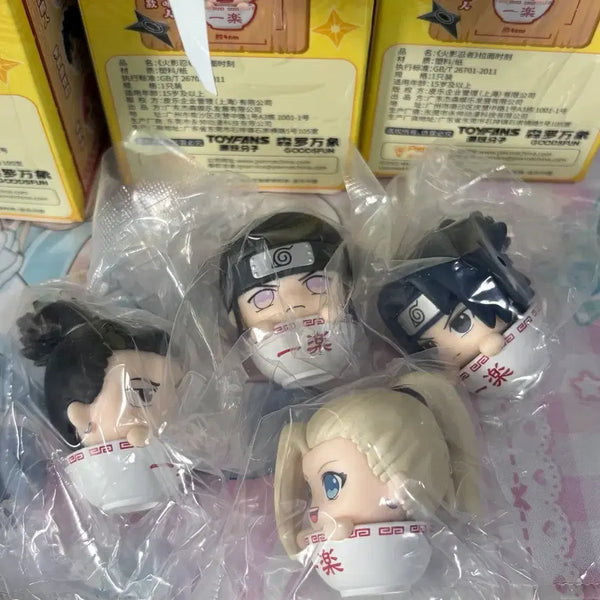 [BUNJANG] Naruto Ichiraku Ramen Time Figure Set: Sasuke, Shikamaru, Neji, Ino / 나루토 라멘타임 피규어 이치라쿠라멘 사스케 시카마루 네지 이노 양도
