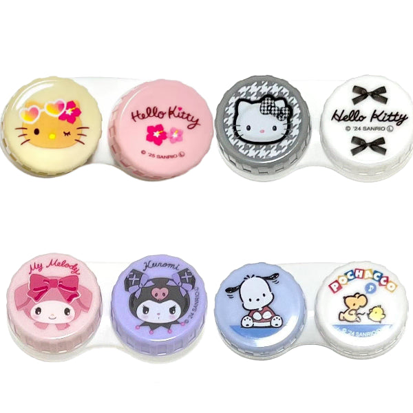 [BUNJANG] Sanrio Lens Case - Tanning Kitty, Black Kitty, My Melody & Kuromi, Pochacco / [당일발송]산리오 렌즈케이스 태닝키티 블랙 포차코 렌즈통 일본 새상품