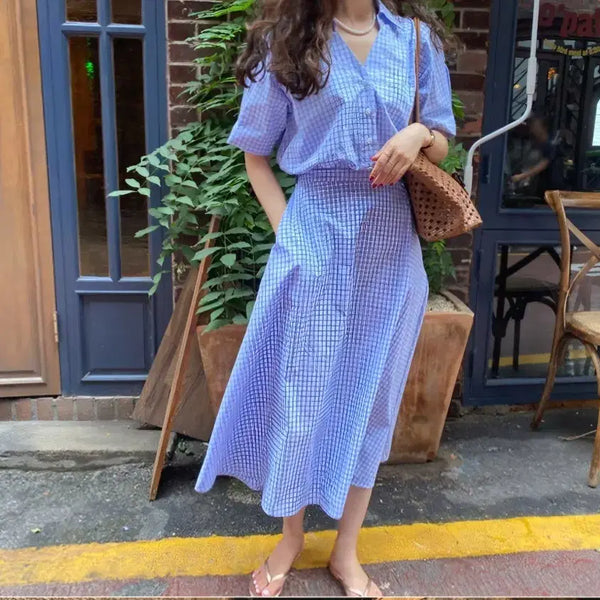 [BUNJANG] Rosebay Copenhagen Blue Dress Baby Blue / 로즈베이 코펜하겐  블루 원피스 베이비블루