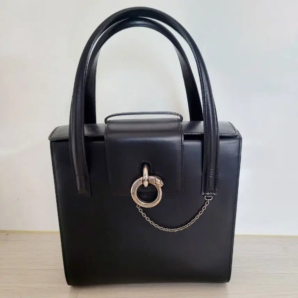 [BUNJANG] Cartier Panthère Calfskin Tote Bag Shoulder Bag / 까르띠에 팬더 카프스킨 토드백 겸 숄더백