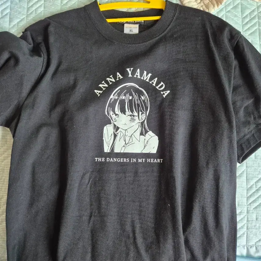[BUNJANG] Yamada Anna Character T-Shirt Black XL / 내마위 야마다 안나 티셔츠