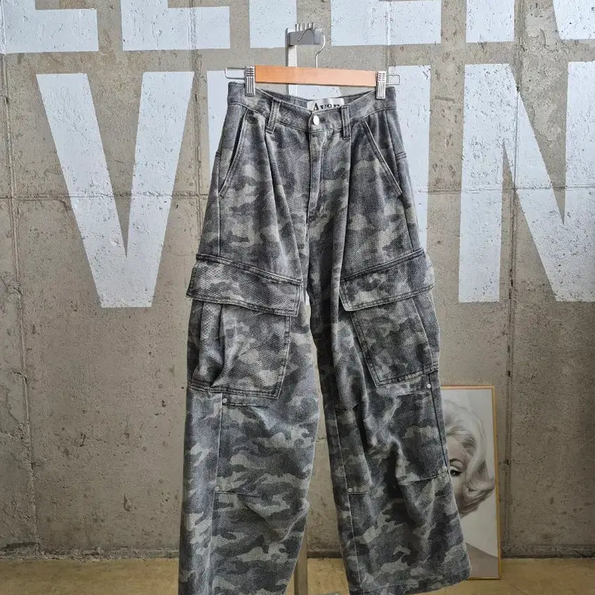 [BUNJANG] AVan Camouflage Cargo Pants / AVan 카모 플라쥬 카고 간절기바지(PTO