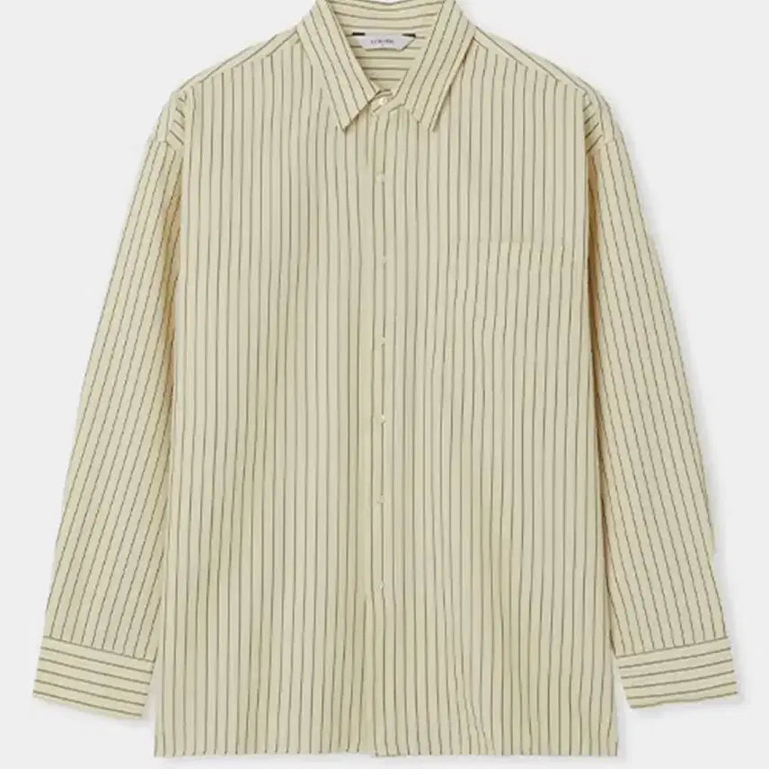 [BUNJANG] Lemond Seersucker Stripe Shirt Light Yellow / (3) 르마드 시어서커 스트라이프 셔츠 라이트 옐로우