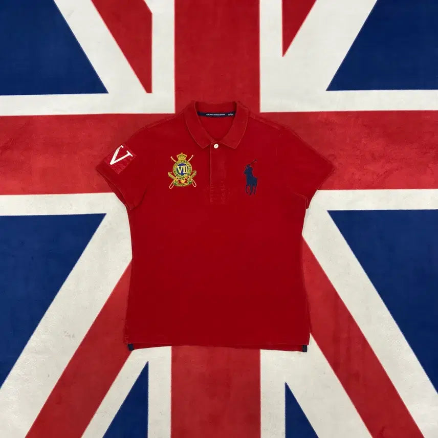 [BUNJANG] Ralph Lauren Big Pony Chieftain T-Shirt Women's L / 랄프로렌 빅포니 치프키프 반팔 카라티 여성 L