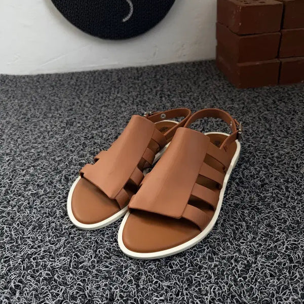 [BUNJANG] Melissa Brown Strappy Gladiator Jelly Sandals / 멜리사 젤리 샌들 브라운