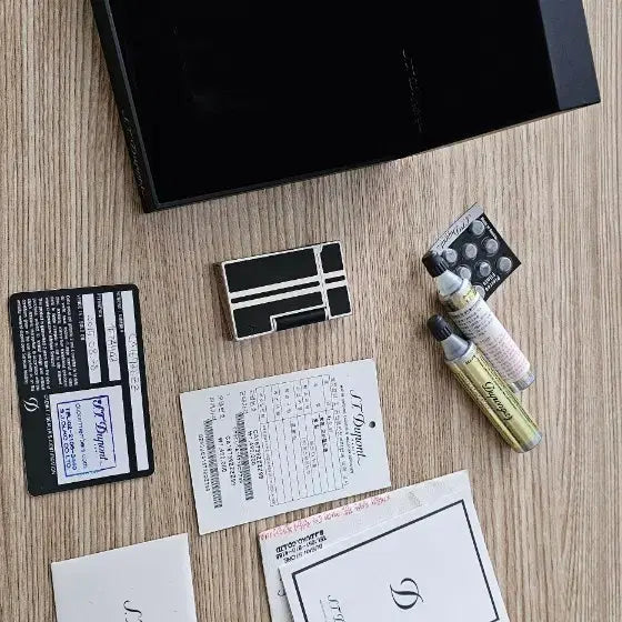 [BUNJANG] S.T. Dupont Line 2 Lighter Black Silver / S.T. Dupont 라이터 블랙 은장 라인2