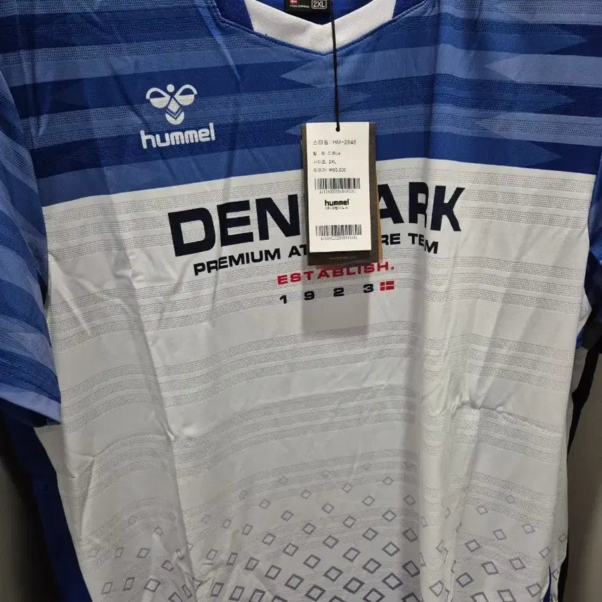 [BUNJANG] Hummel Denmark Premium Functional Soccer T-Shirt / 새상품) 험멜 덴마크프리미엄 축구 기능성 티셔츠